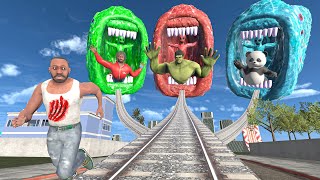 Franklin Found Longest Rail To Colorful Traineater Head In Indian Bike Driving 3d screenshot 4