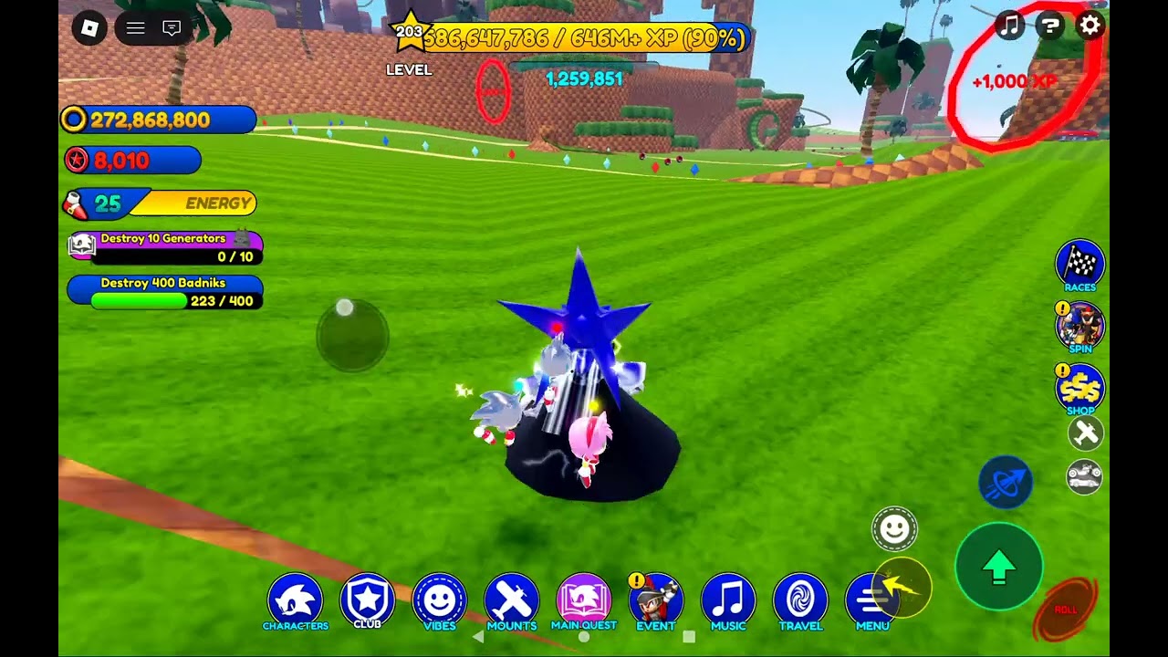 Sonic speed simulator time