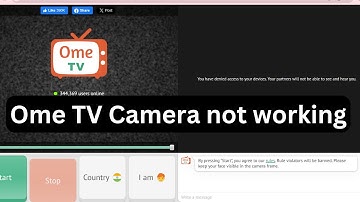 How to fix OmeTV Camera not working