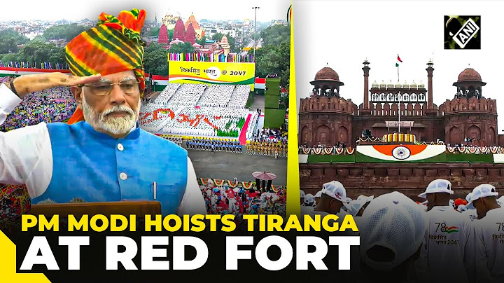PM Modi hoists Tiranga at Red Fort on 78th Independence Day