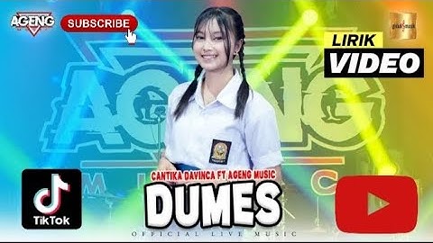 DUMES || CANTIKA DAVINCA FT AGENG MUSIC || LIRIK LAGU