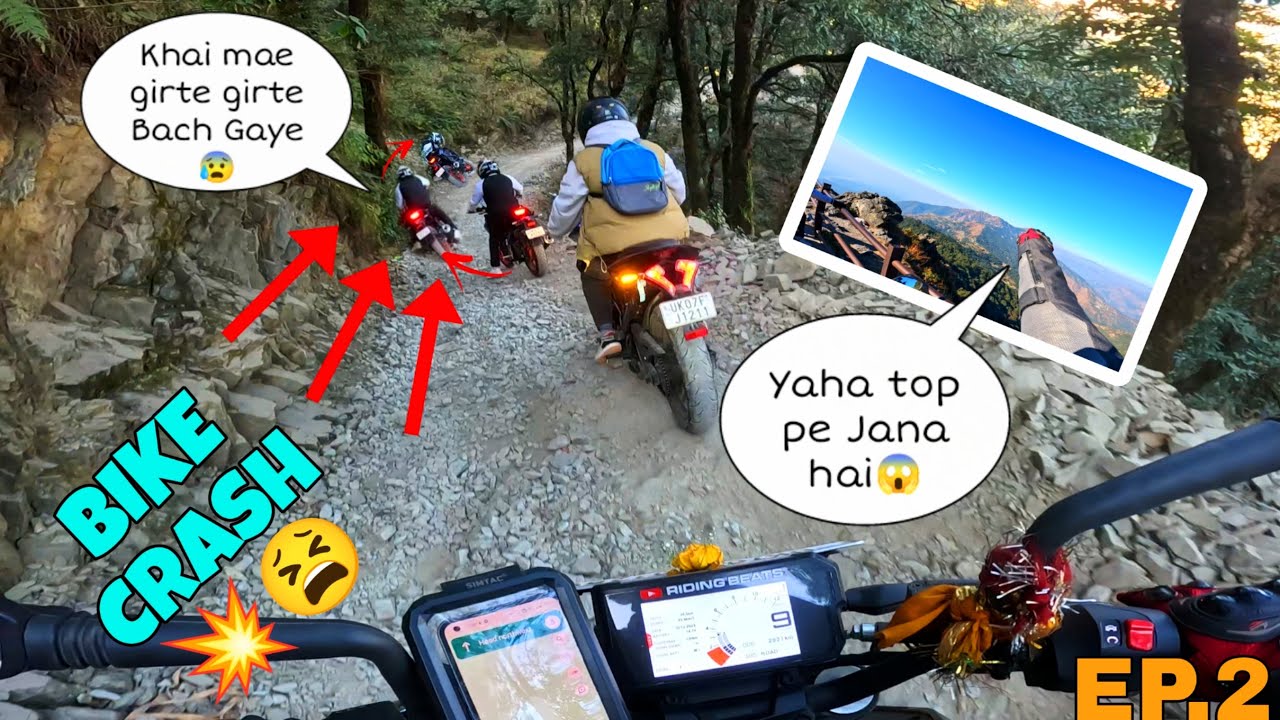 New Bike Crash Hogyi 😱Dangerous Road⚠️| Bhadraj Temple Mussoorie Episode 2|New KTM Duke 390 BS6 2023