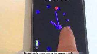 3D Cool Blue Analog Clock screenshot 4