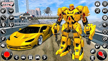 Car Jet Robot Transformation Fighting Game | Flying Police Robot Game 2019 - Android Gameplay