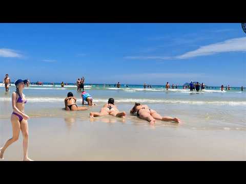 4K 🇧🇷 Walk on the Beach on a Hot day 4K 🇧🇷 BRAZIL