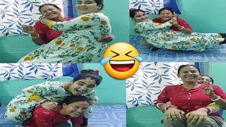 Lap Sitting Challengedidi Vs Sister Lap Sitting Challenge Funny Video Sapanavg2124