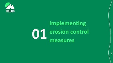 TREEADS Course 3.1 Implementing erosion control measures