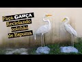 DIY-  FAÇA UMA BELA GARÇA DE CIMENTO PARA JARDIM