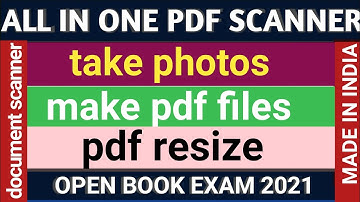 document scanner || pdf converter || photo to pdf || pdf reducer || obe 2021 || answer script pdf GU