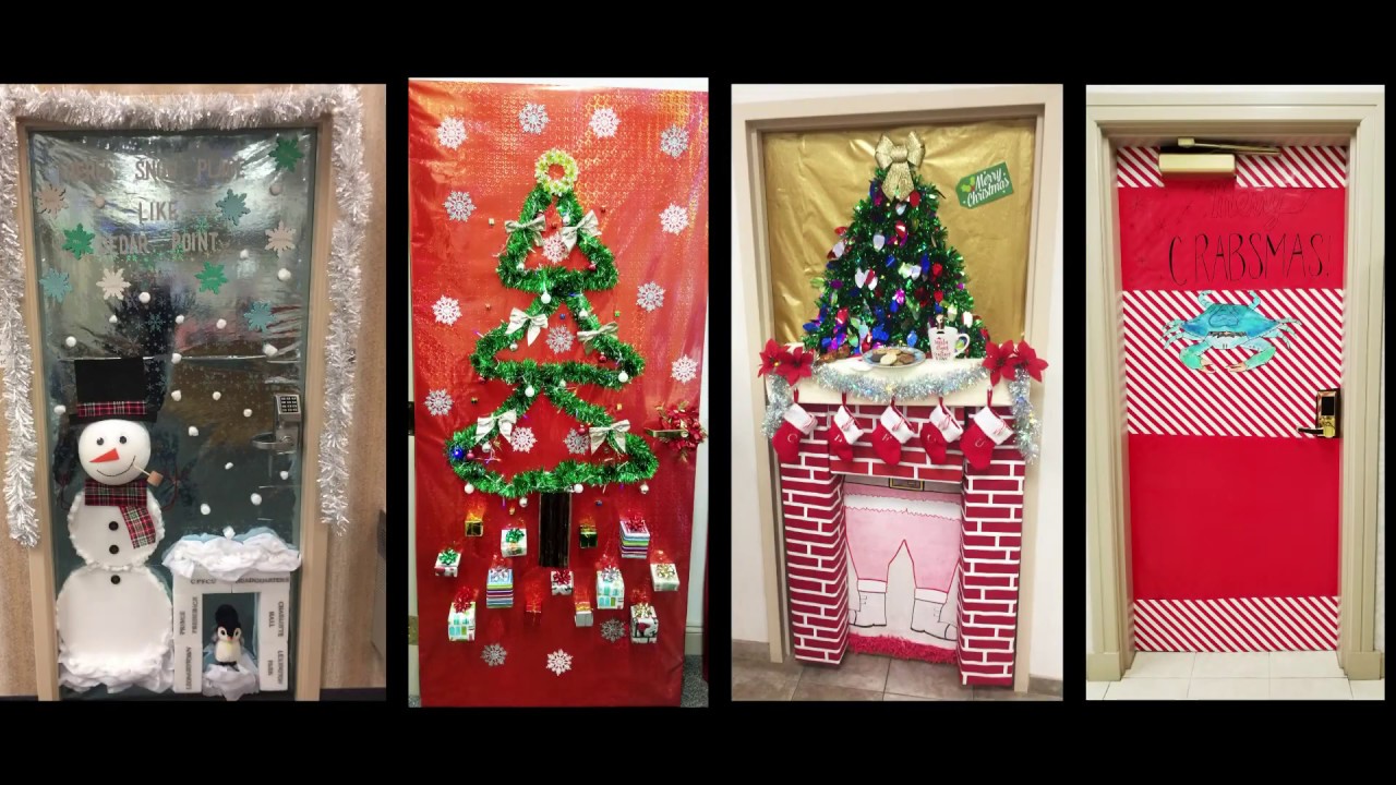 Office Christmas Door Decorating Contest Winners Psoriasisguru