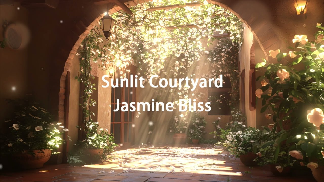 Sunlit Courtyard: Jasmine Bliss