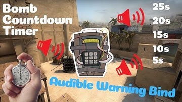 CS:GO | In-game Bomb Countdown Timer Bind | Audible Warnings