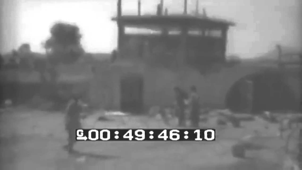 Captured German Guns, Scuttled Ships, Dock Wreckage & Harbor, Toulon, France, 08/28/1944 (full)