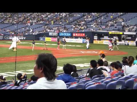 20130802　プレ始球式　スマイレージ　田村芽実 　オリックス・バファローズ対千葉ロッテマリーンズ