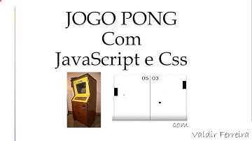 RECRIAMOS O FAMOSO JOGO PONG DA ATARI COM JAVASCRIPT CSS E HTML NO VISUAL STUDIO 2019