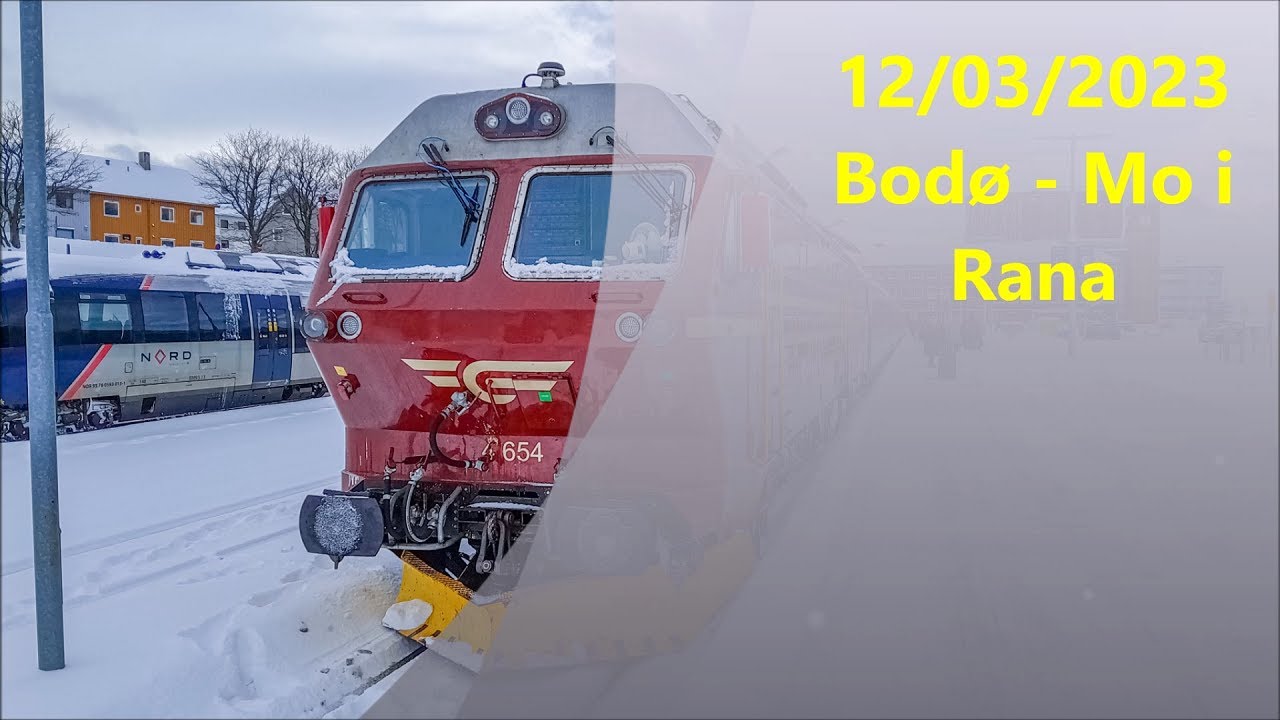 12/03/2023 - SJ Nord 472 & 479 reise Bodø - Mo i Rana