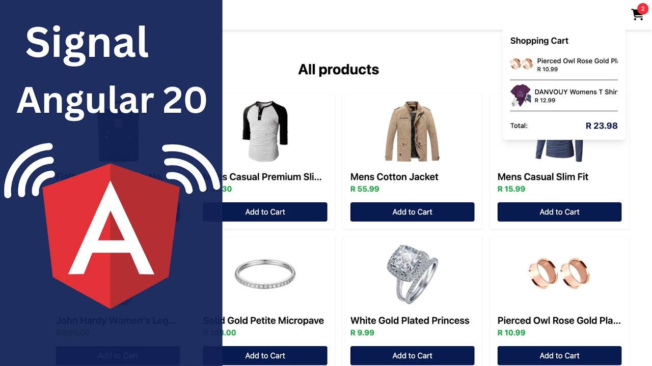 Angular Signals Shopping Cart Tutorial | Modern State Management - YouTube
