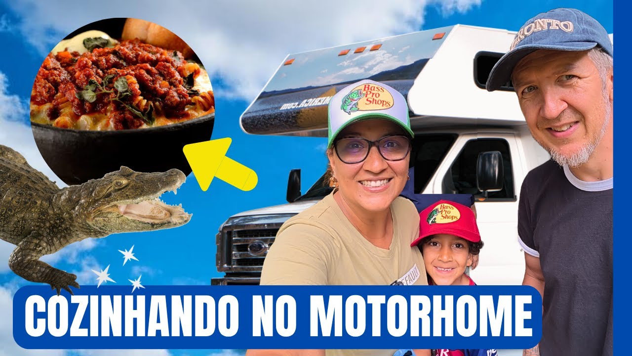 vlog: Acampados no Cavern State Park (Flórida) | Como preparamos um ALMOÇO COMPLETO no Motorhome?