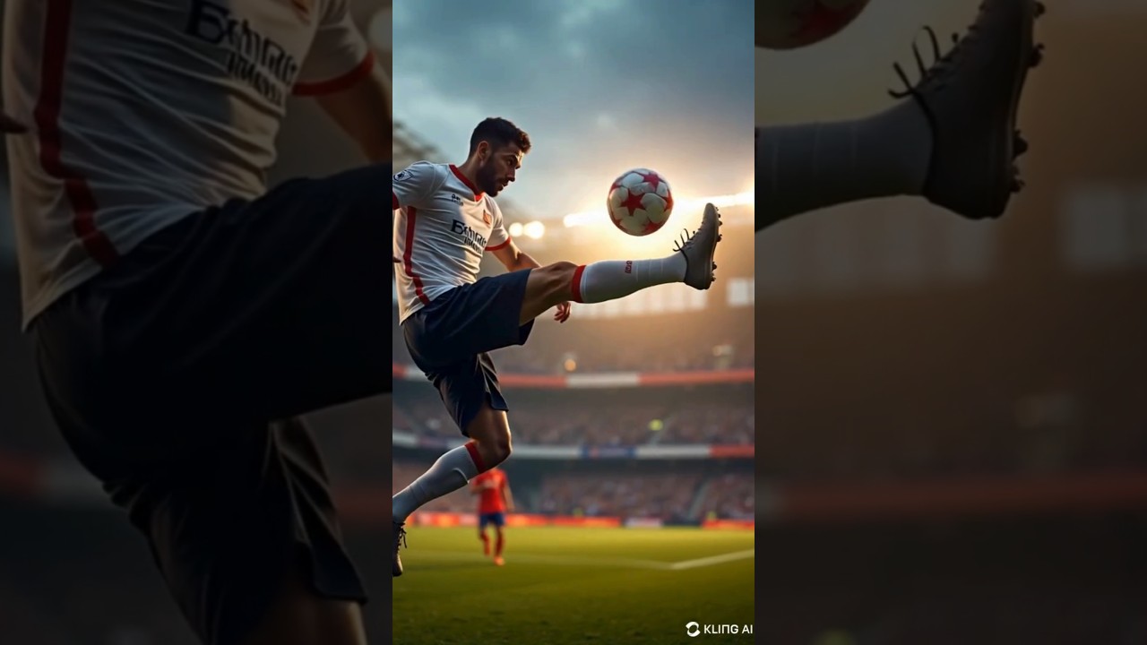 AI Creates EPIC Football Moment! 🚀 | Bicycle Kick Scene in a Stadium | AI Art Shorts