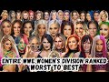 Entire wwe womens division ranked  worst to best