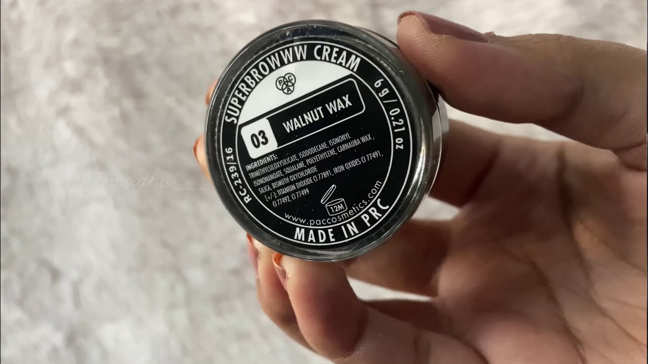 Eyebrow tutorial | PAC Superbroww cream | Mxdhu 