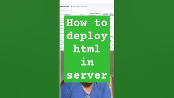 how to deploy html in server #webhosting #webdevelopment #htmlcss