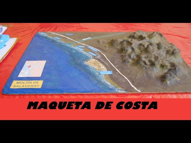 humedad Subir vergüenza MAQUETA de COSTA - con PLASTILINA (FÁCIL) - YouTube