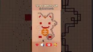 Comment dessiner le Chat porte-bonheur MANEKI-NEKO.                #pixel #tuto #cat