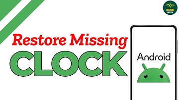 How to restore missing clock on android phone screen saver ?