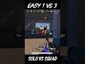 SOLO VS SQUAD 🔥1 VS 3 CLUCH | PUBG MOBILE