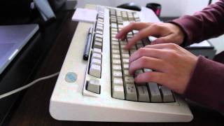 IBM Model M keyboard typing sound