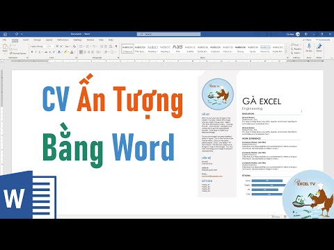 Video: Làm thế nào để bạn tính CV trong Excel?