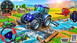 Farm Tractor Farming Games 3D : Agriculture Farming Tractor - Village Simulator - Android Gameplay screenshot 4