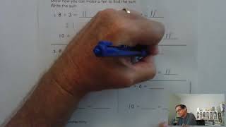 2nd Grade GO Math Lesson 3.3 Algebra-Make a Ten to Add pages 129-132