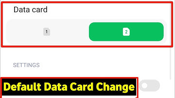 Redmi Mobile Data Sim Change | Redmi Data Setting Sim 1 to Sim 2