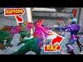 What Happens if Boss Raz Meets 6x Raptors in Fortnite !