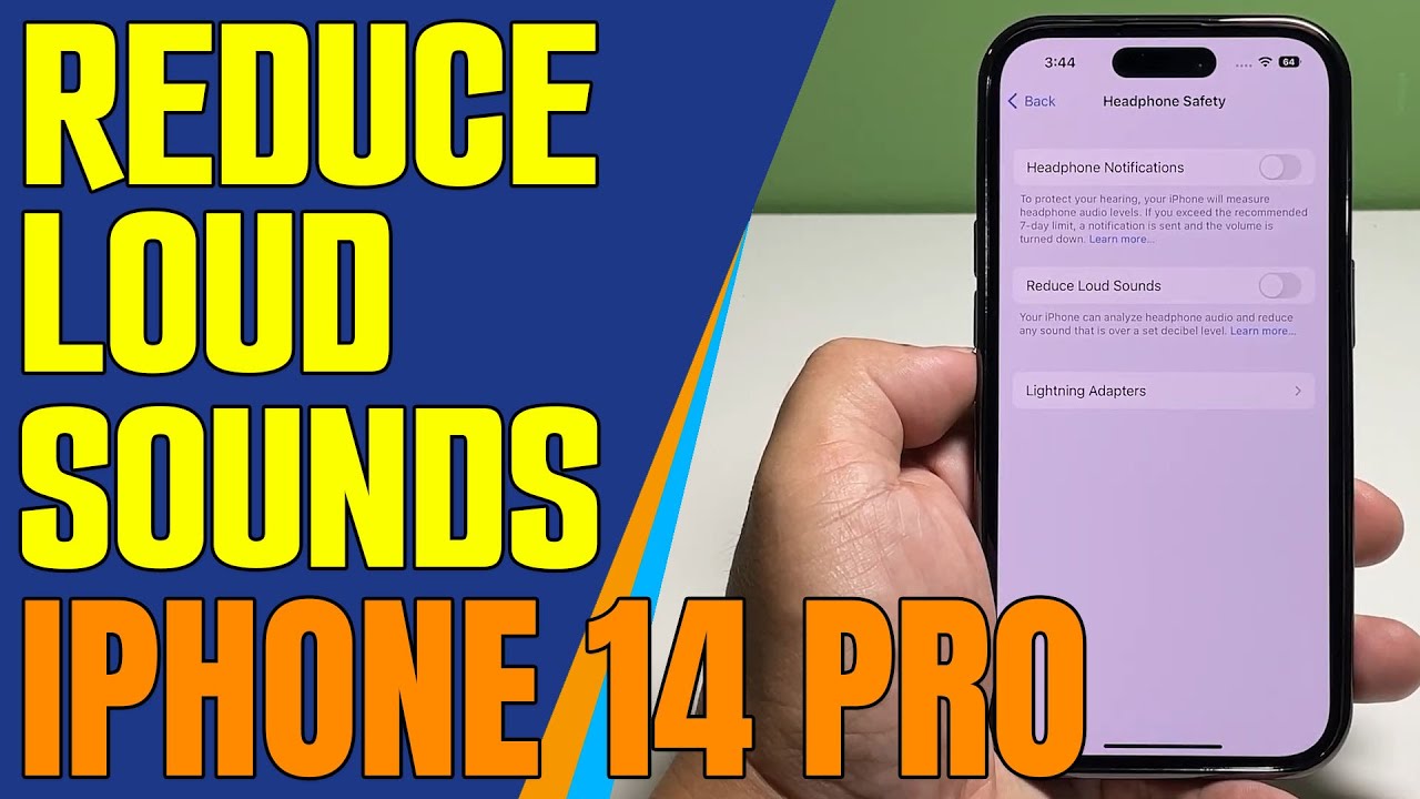 How To Reduce Loud Sounds Automatically On Apple iPhone 14 Pro YouTube