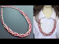 💖Beautiful Statement Braided Liberty Fabric necklace | 1 Strand Plait Necklace | colar de tecido