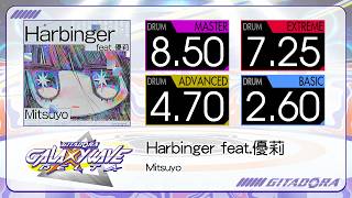 【GITADORA】 Harbinger feat.優莉 (MASTER ~ BASIC) Drum
