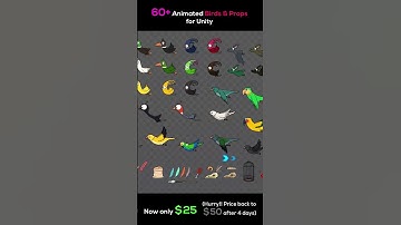 60+ Animated Birds for Unity 😍Game asset pack | Unity asset store #unityassetstore #gameassets