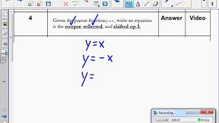 Graphing Linear Functions    Transformation #4