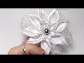 Бантик из атласных лент и органзы * Ribbon tutorial *