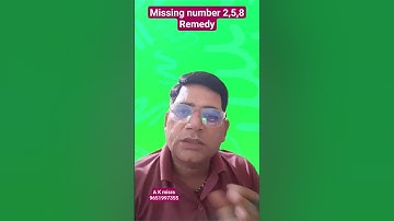 Missing number 2,5,8 Remedy #predictions  #astrology