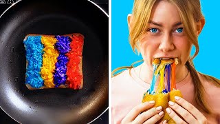 Timestamps 00:17 diy rainbow grilled cheese sandwich 00:43 crispy
chips recipe 01:32 quick with camembert 03:02 how to make stick...