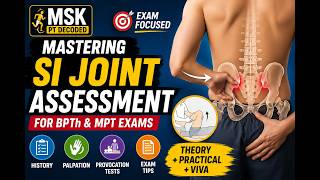 Mastering SI Joint Assessment for BPTh & MPT Exams #physiotherapist #diagnosis #pelvis