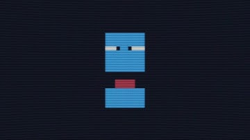 melo.tic - a 256 byte TIC-80 fun intro (CRT filter on) #TIC80 #Demoscene