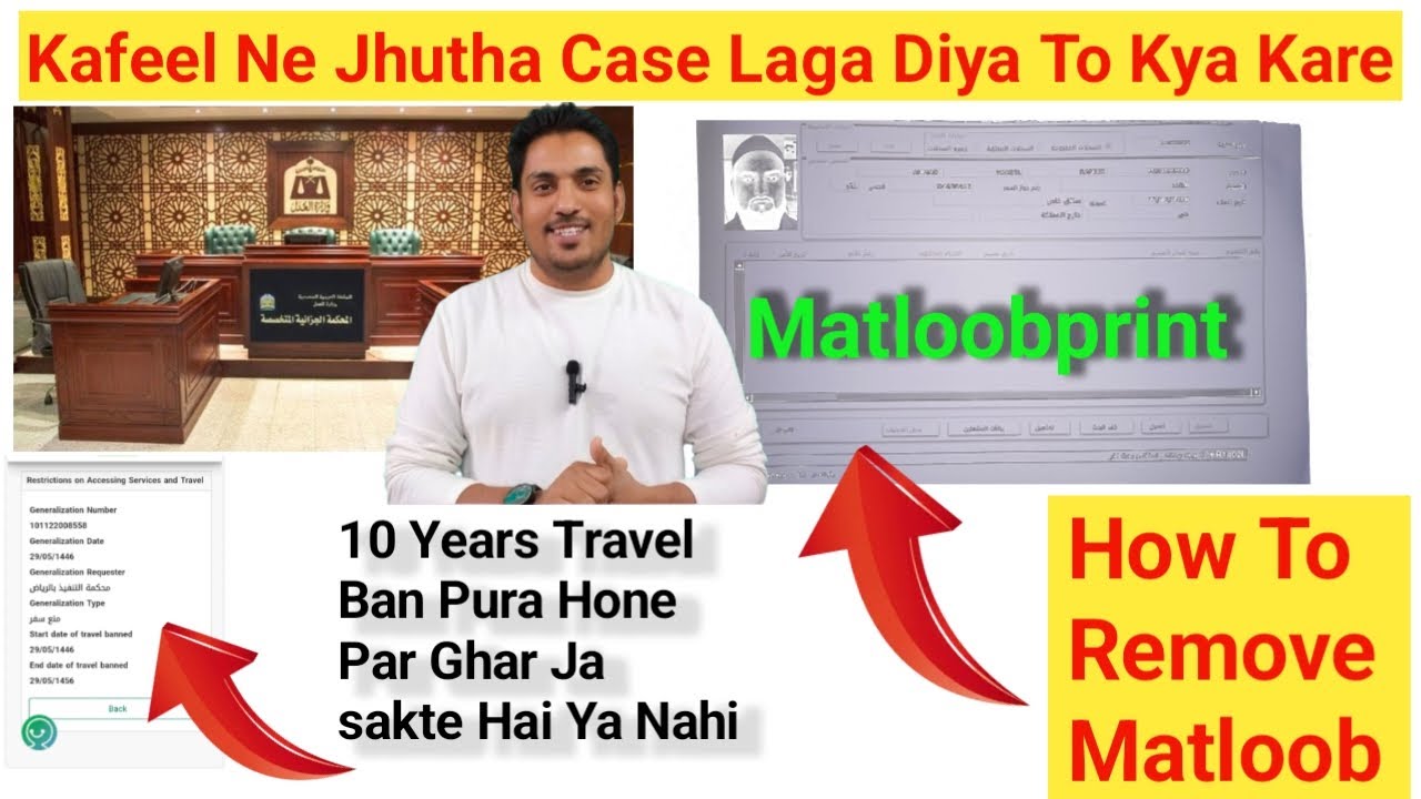 Matloob R Rao How to Remove Matloob Case in KSA (2026 Update) || Matloob Wale Ghar ...