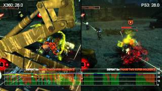Celebrity Prototype 2 Xbox 360/PlayStation 3 Gameplay Frame-Rate Analysis Profile