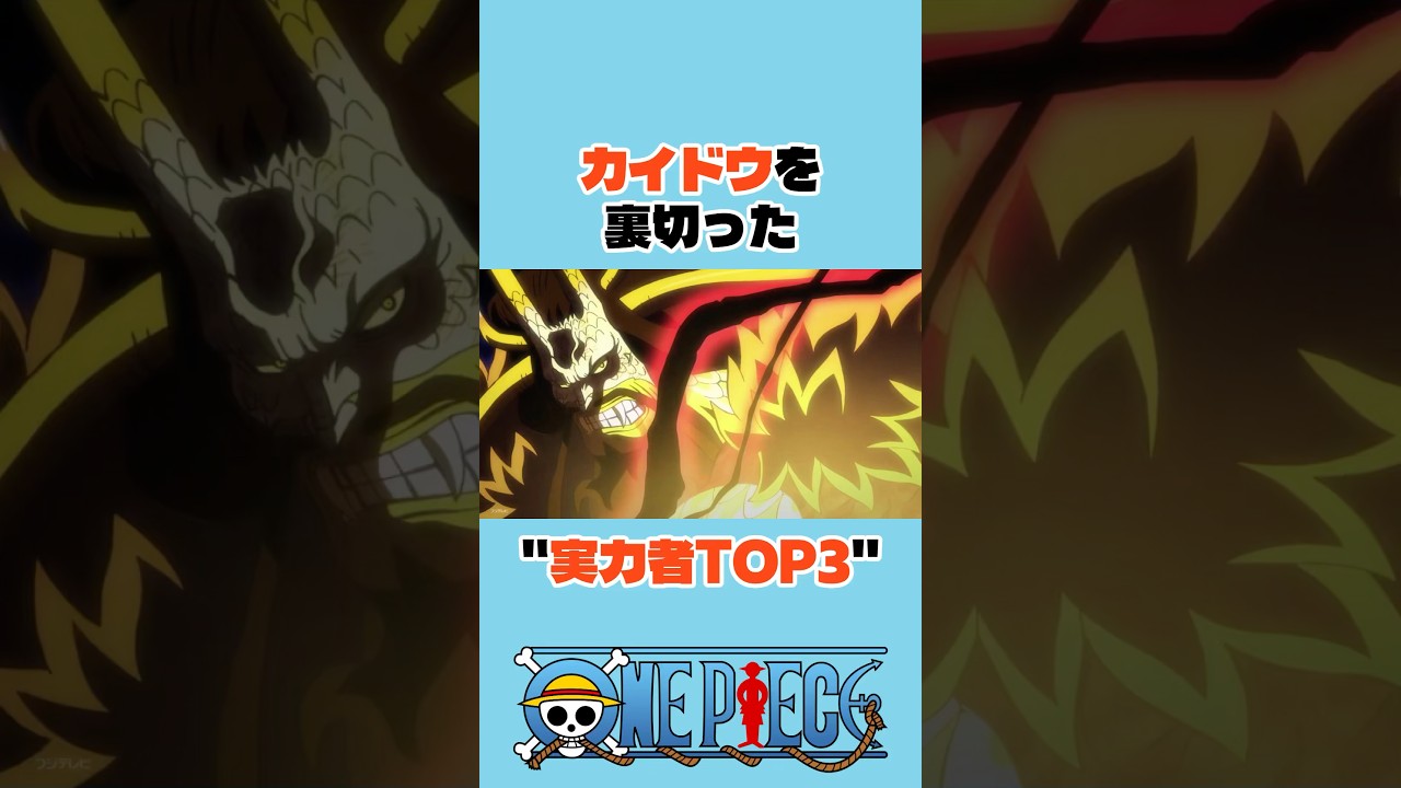カイドウを裏切った"実力者TOP3" #ワンピース #onepiece #アニメ #shorts