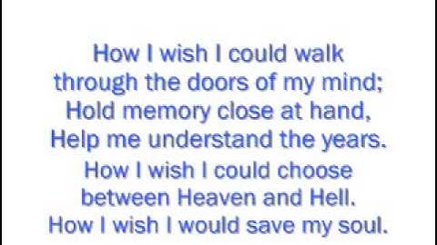 James Blunt - Tears And Rain Lyrics Video